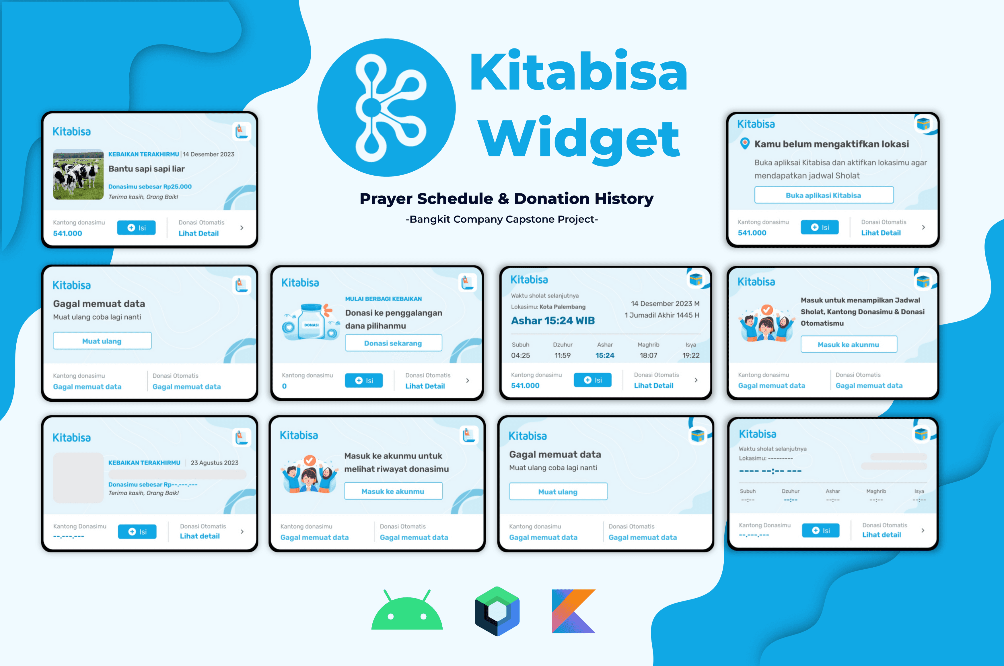 Kitabisa Home Widget